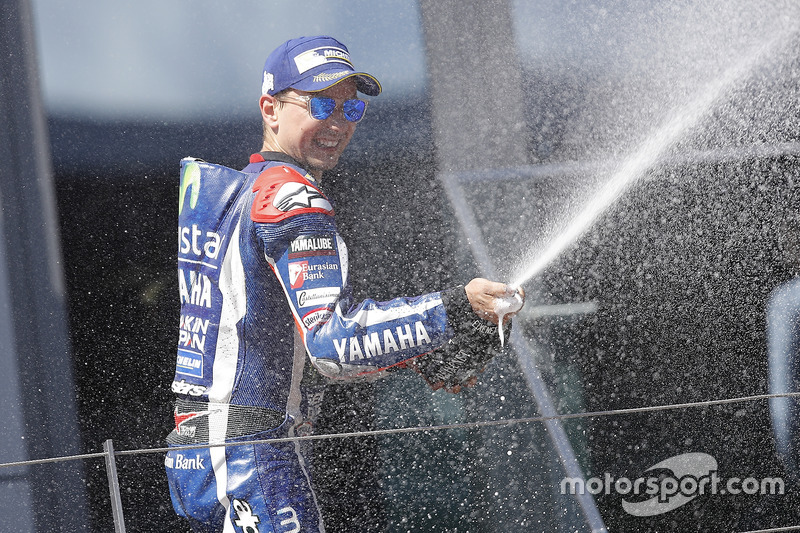 Third place Jorge Lorenzo, Yamaha Factory Racing