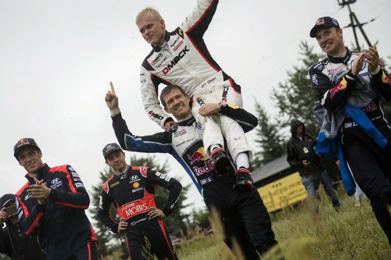 Sébastien Ogier, Volkswagen Polo WRC, Volkswagen Motorsport and Ott Tanak, DMACK World Rally Team