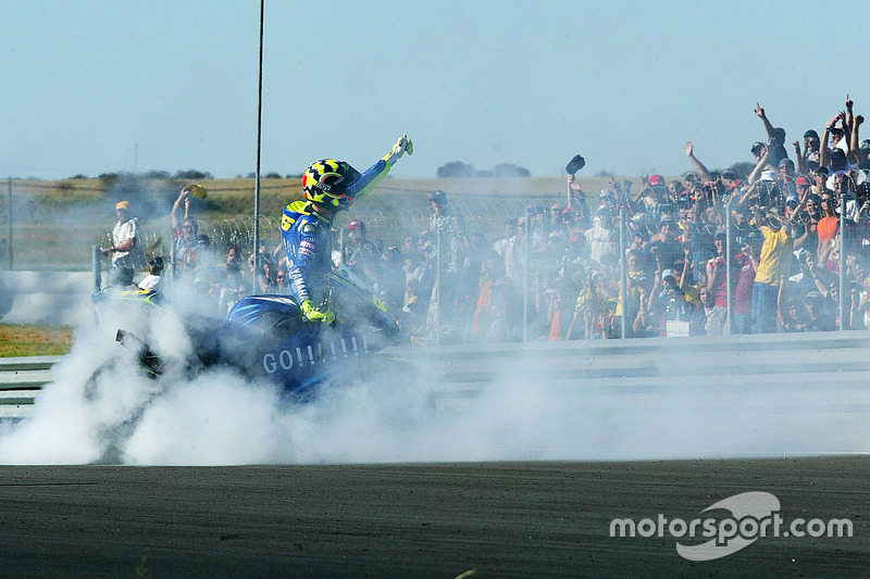 Race winner Valentino Rossi