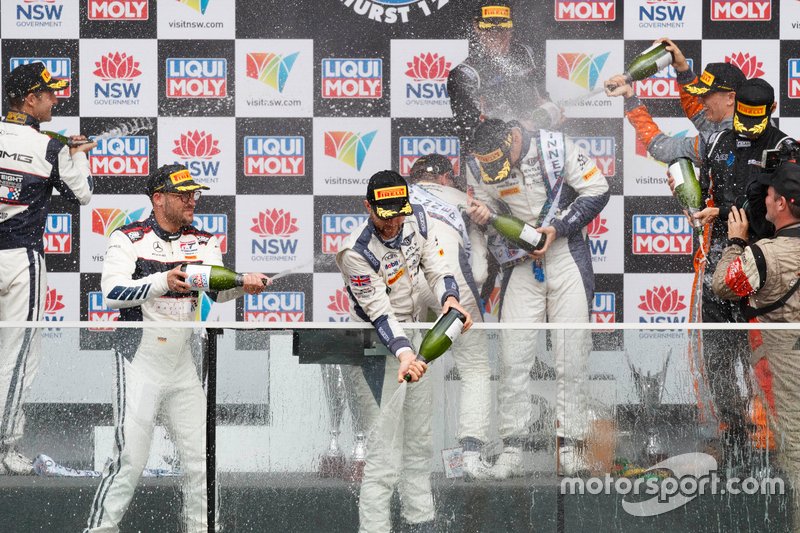 Podium celebrations