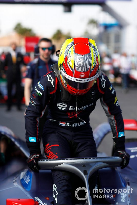 Robin Frijns, Virgin Racing, Audi e-tron FE06 on the grid