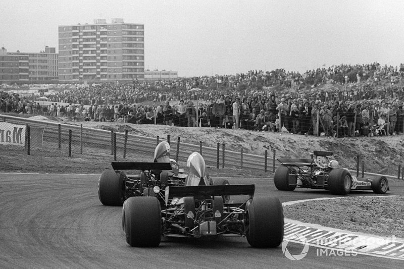 Mike Hailwood,  Surtees TS14A, Jackie Stewart,  Tyrrell 006