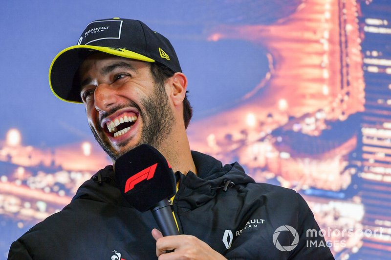 Daniel Ricciardo, Renault F1, en una conferencia de prensa