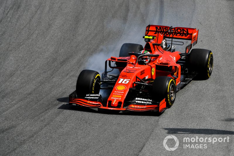 18º Charles Leclerc, Ferrari SF90 Colisión