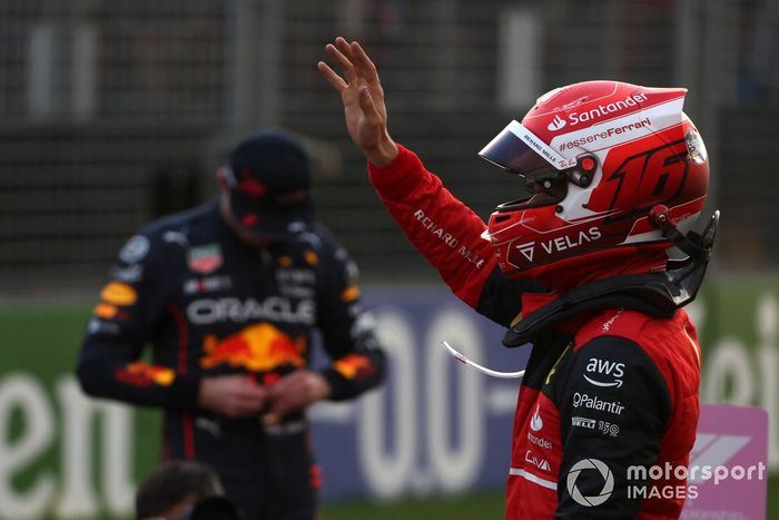 Ganador de la pole Charles Leclerc, Ferrari 
