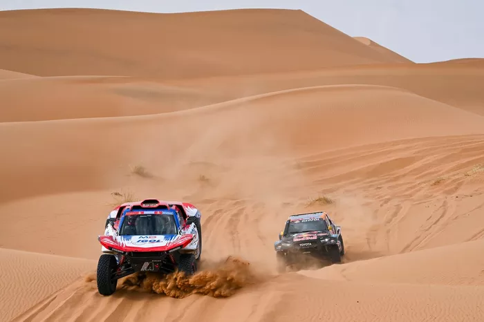 #233 MD Rallye Sport MD: Simon Vitse, Max Delfino, #203 Toyota Gazoo Racing Toyota: Lucas Moraes, Armand Monleon