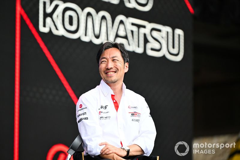 Ayao Komatsu, Team Principal, Haas F1 Team on stage