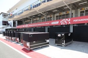 Vista general del pitlane