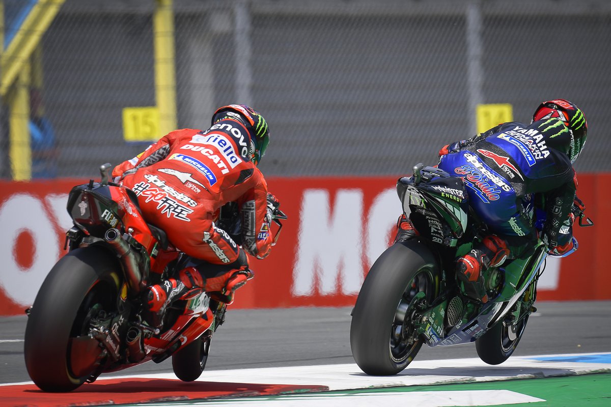 Fabio Quartararo, Yamaha Factory Racing, Francesco Bagnaia, Ducati Team