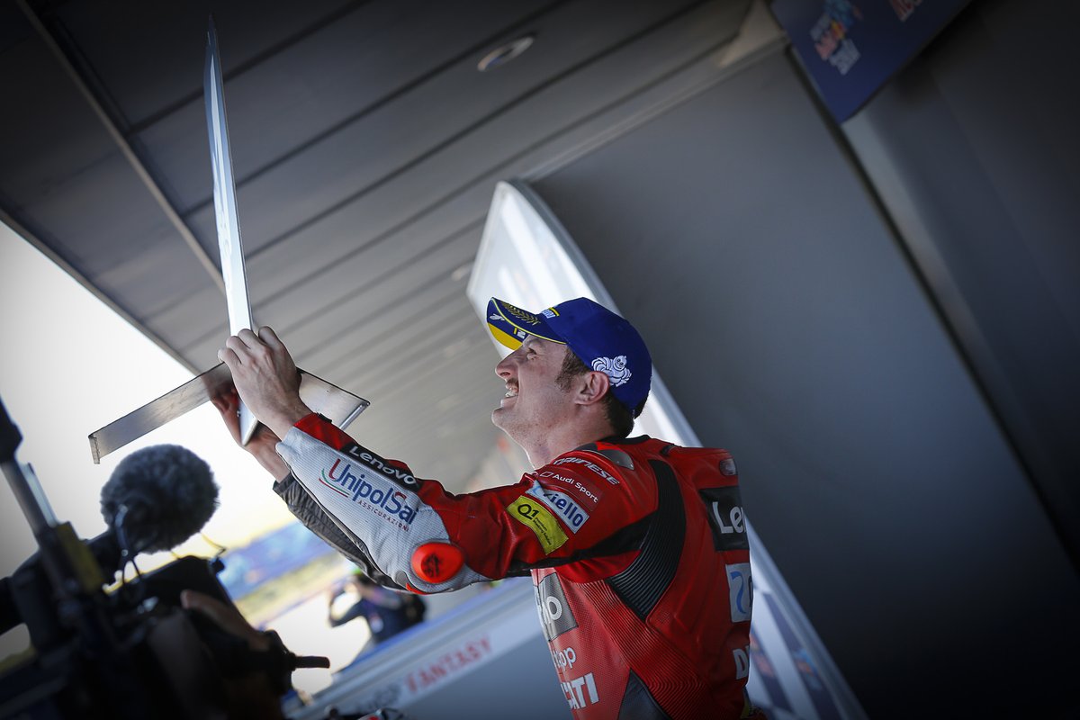 Ganador de la carrera Jack Miller, Ducati Team