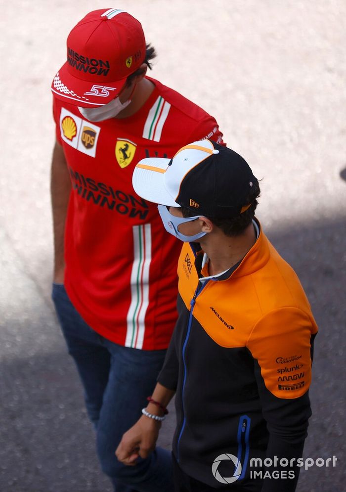 Carlos Sainz Jr., Ferrari Lando Norris, McLaren 