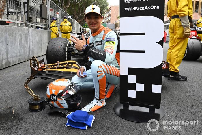 Tercer lugar Lando Norris, McLaren