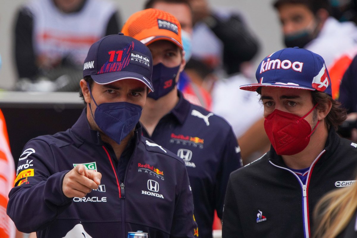 Sergio Pérez, Red Bull Racing, Fernando Alonso, Alpine