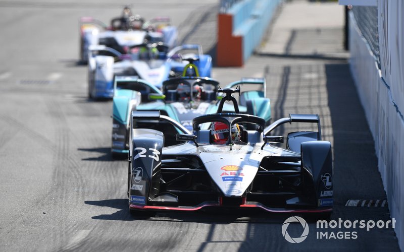 Sébastien Buemi, Nissan e.Dams, Nissan IMO1, Alex Lynn, Panasonic Jaguar Racing, Jaguar I-Type 3, Alexander Sims, BMW I Andretti Motorsports, BMW iFE.18