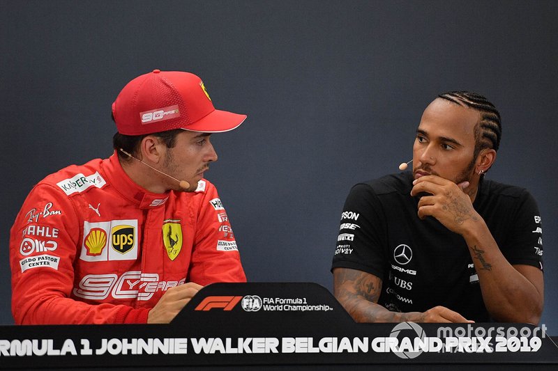 Pole pozisyonu galibi Charles Leclerc, Ferrari, Lewis Hamilton, Mercedes AMG F1