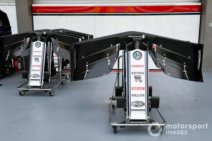 Alerón delantero del Alfa Romeo Racing C38 