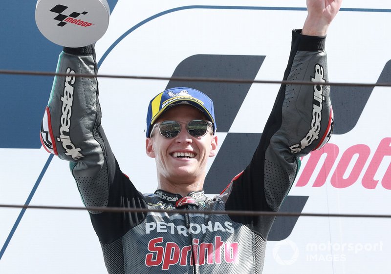 Podio: secondo classificato Fabio Quartararo, Petronas Yamaha SRT