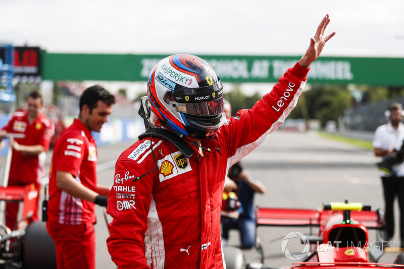 Kimi Raikkonen, Ferrari SF71H, asegura la pole position