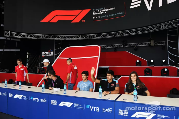 Pedro Piquet, Trident, Juan Manuel Correa, Jenzer Motorsport, Tatiana Calderon, Jenzer Motorsport 