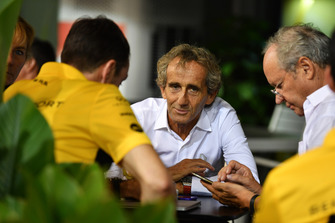 Alain Prost, Renault Sport F1 Team Special Advisor and Jerome Stoll, Director of Renault Sport F1