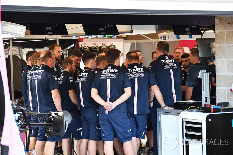 Reunión del garaje Force India F1