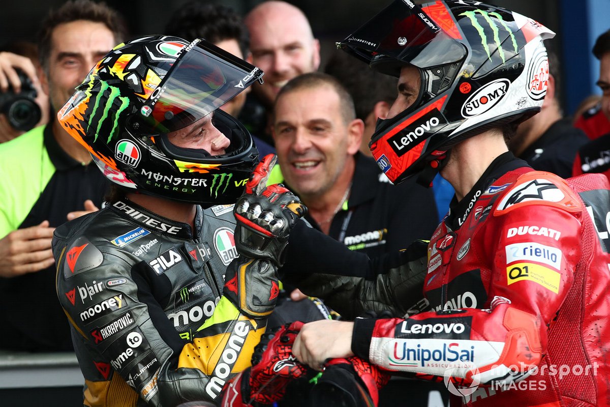 Polesitter Marco Bezzecchi, VR46 Racing Team, Team Francesco Bagnaia, Ducati Team