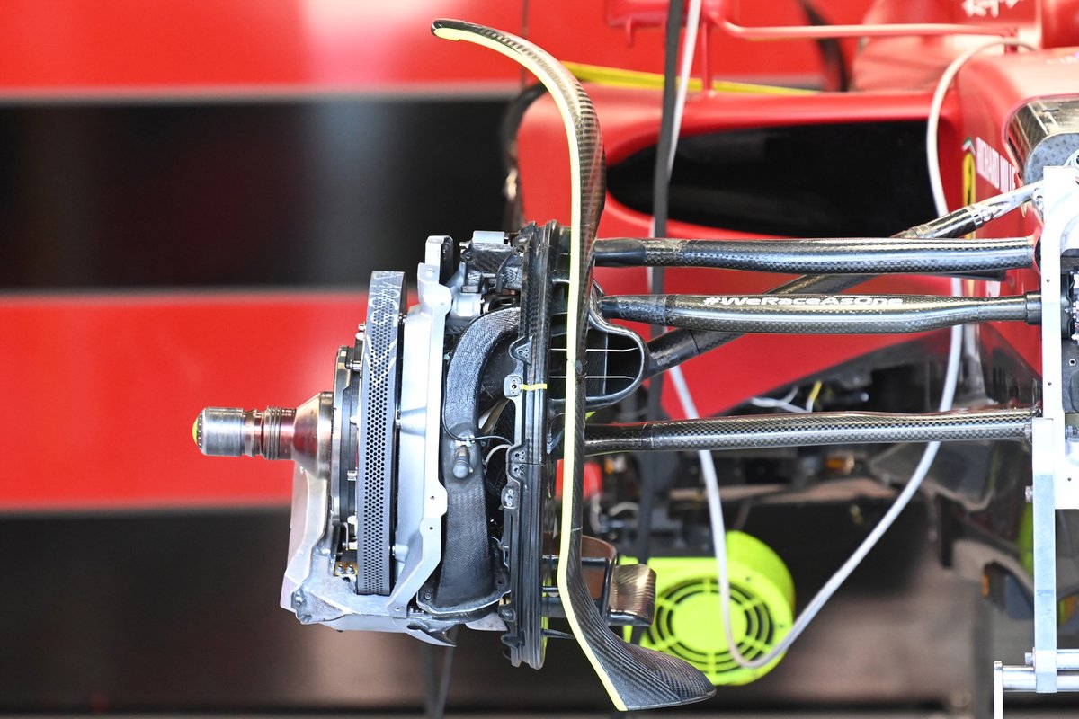Detalle del tambor de freno del Ferrari F1-75