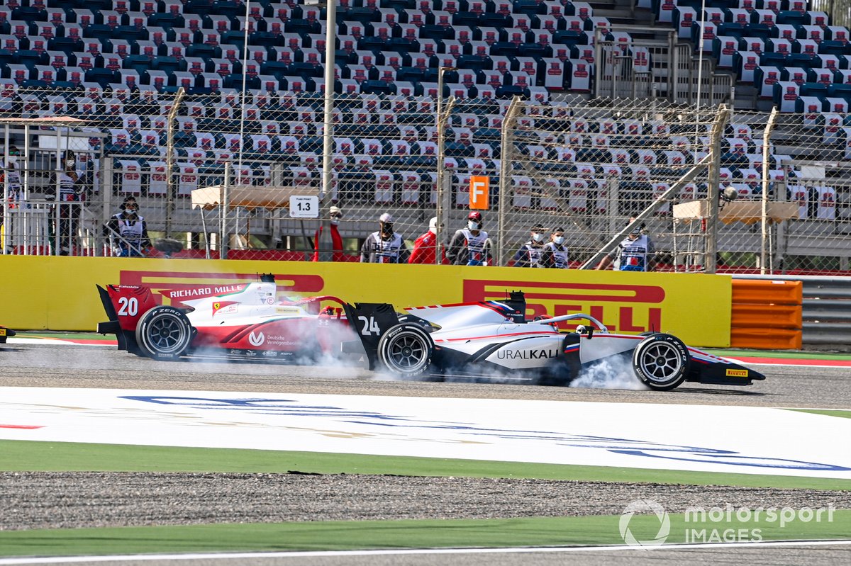 Nikita Mazepin, Hitech Grand Prix y Mick Schumacher, Prema Racing