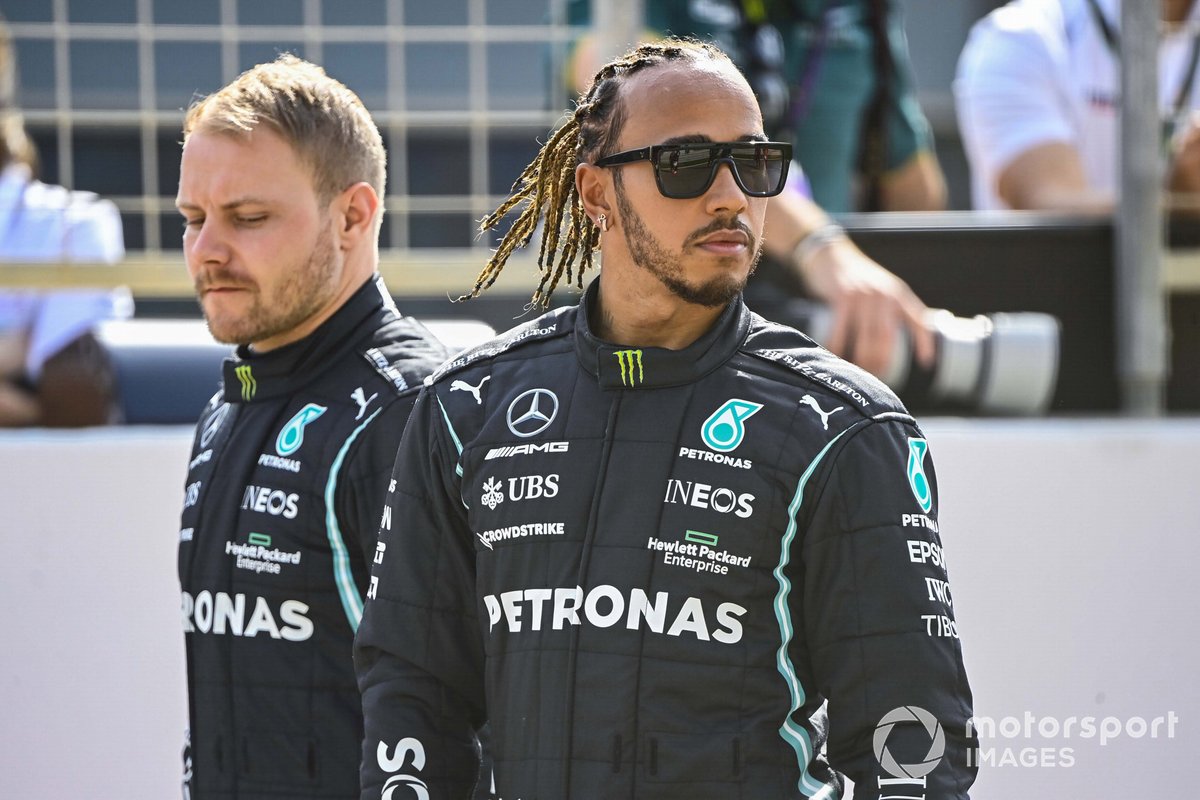 Valtteri Bottas, Mercedes, e Lewis Hamilton, Mercedes