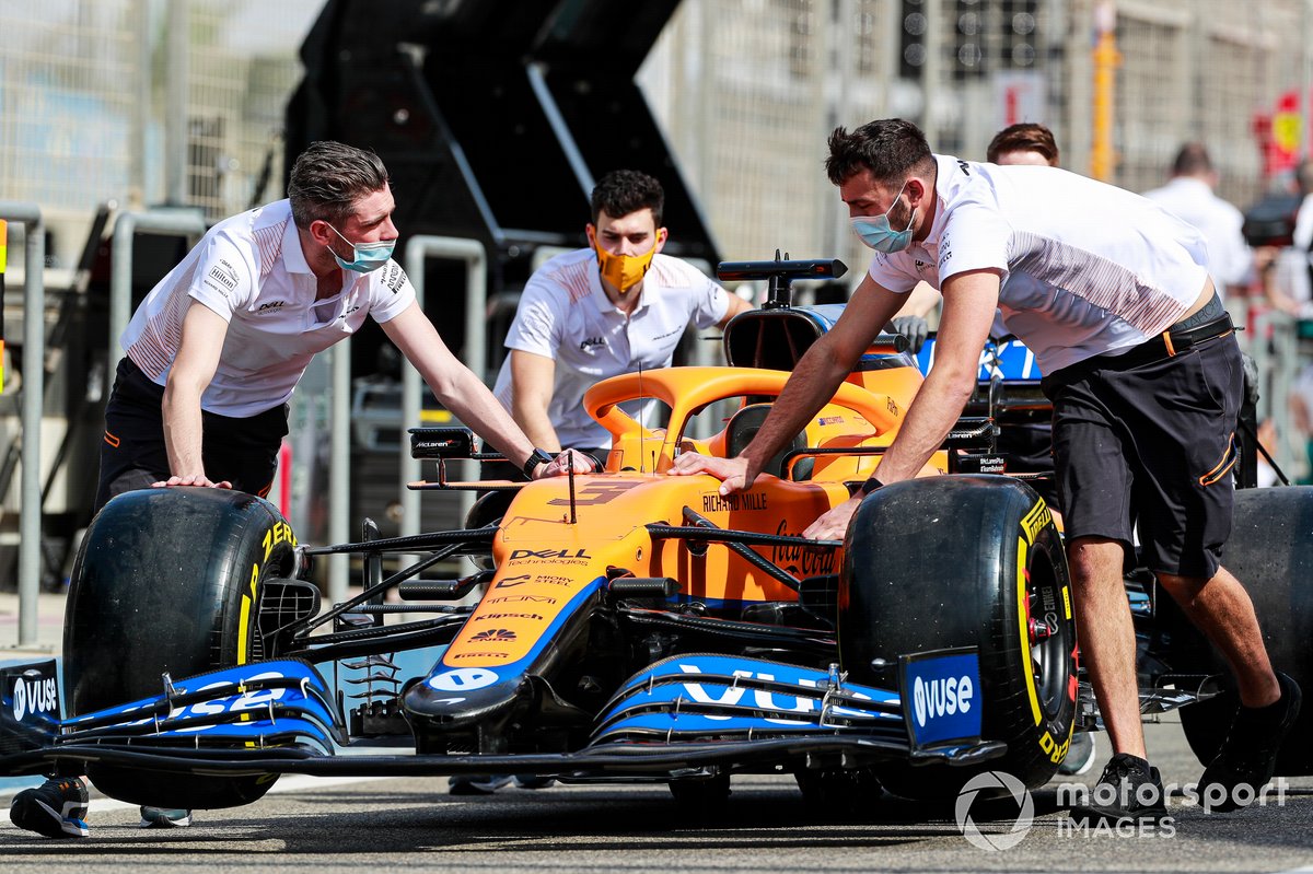 Car of Daniel Ricciardo, McLaren MCL35M