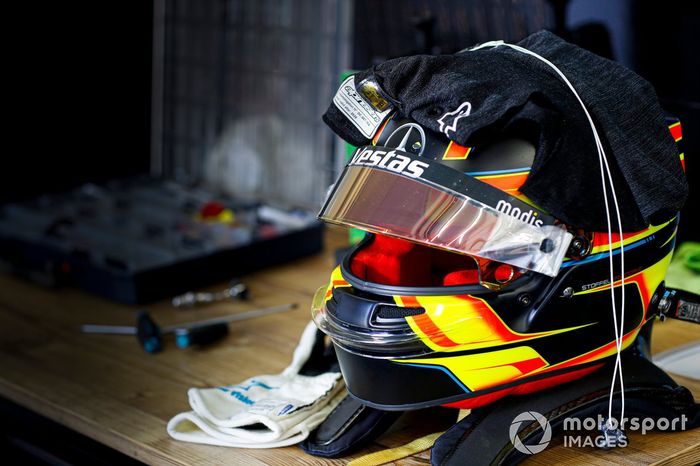 Casco de Stoffel Vandoorne, Mercedes Benz EQ