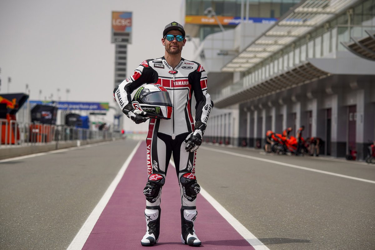 Cal Crutchlow, collaudatore Yamaha Factory Racing MotoGP con la Yamaha YZR-M1, livrea speciale per il 60esimo anniversario