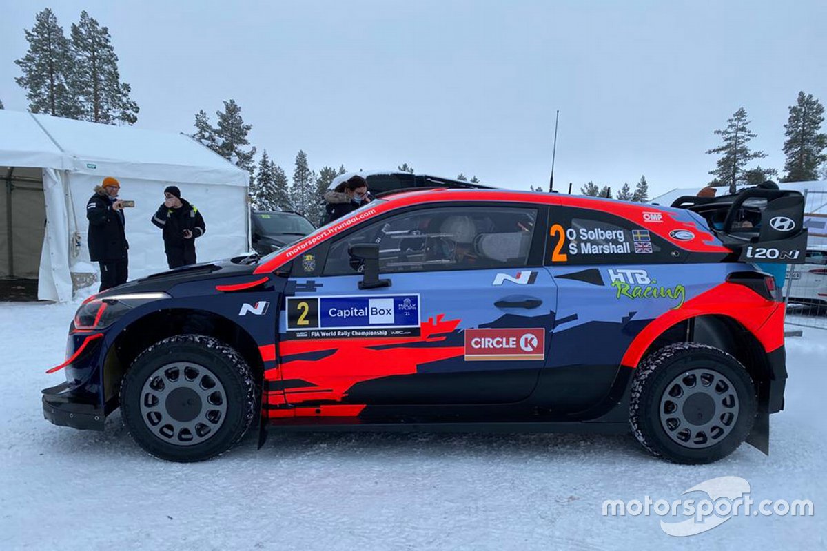 Oliver Solberg, Sebastian Marshall, Hyundai Motorsport, Hyundai i20