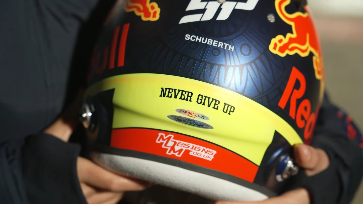 Casco di Sergio Perez, 2021, Red Bull