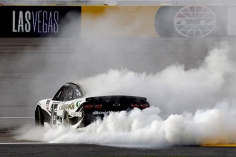 Race winner A.J. Allmendinger, Kaulig Racing, Chevrolet Camaro