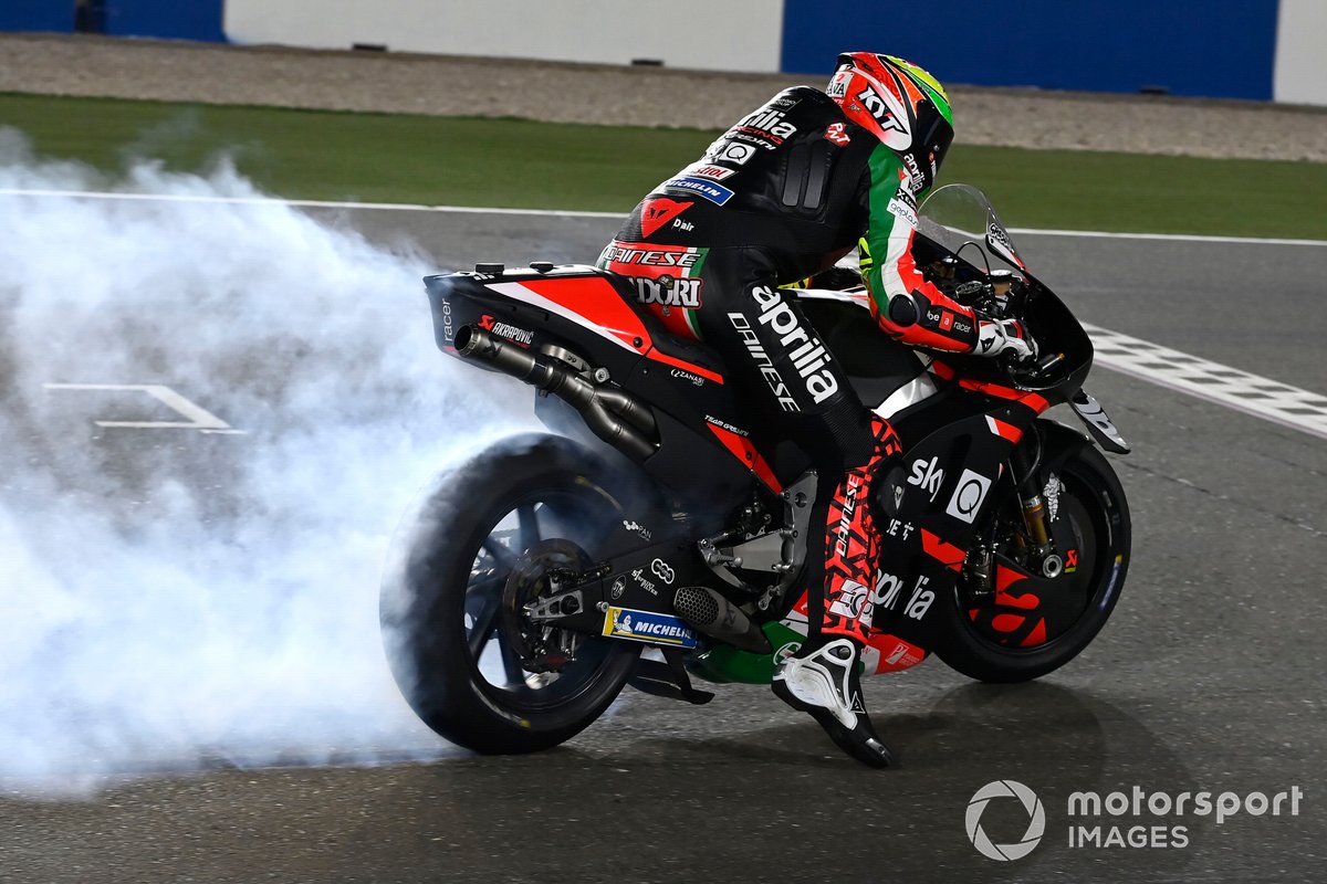 Lorenzo Savadori, Aprilia Racing Team Gresini, practice start