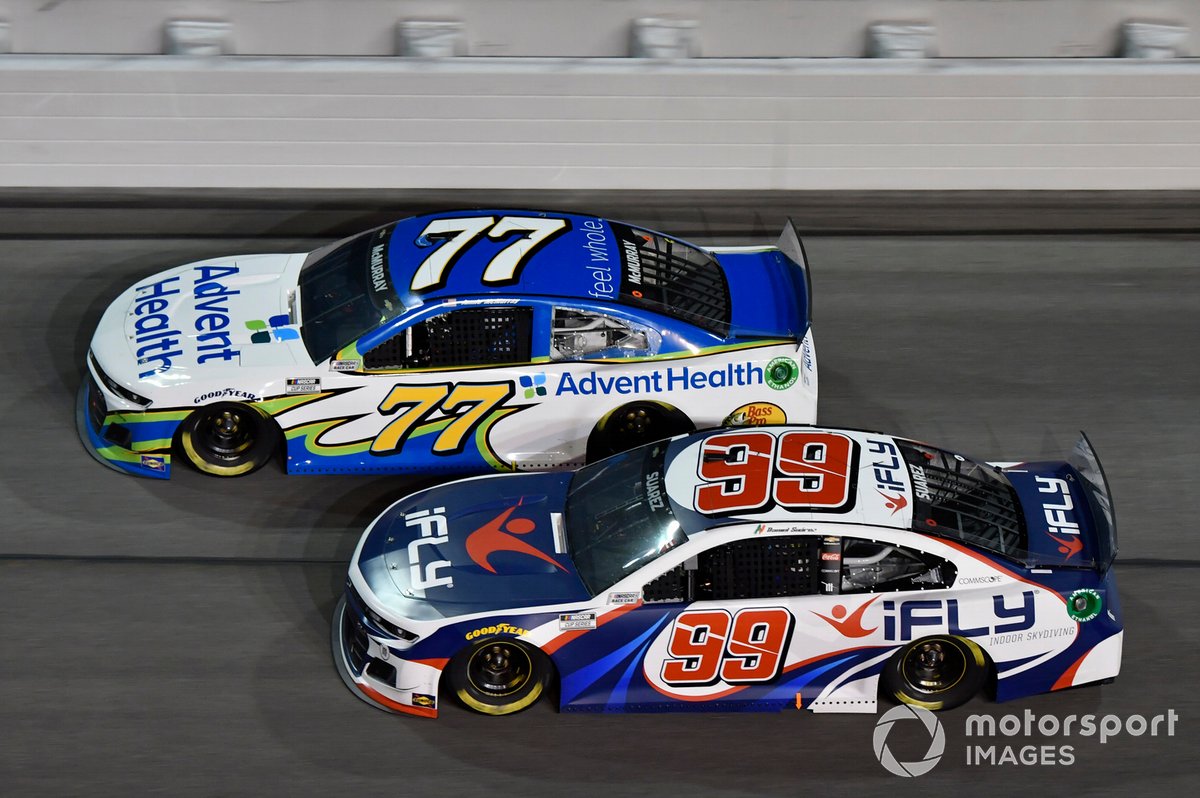 Daniel Suarez, TrackHouse Racing, Chevrolet Camaro iFly Jamie McMurray, Spire Motorsports, Chevrolet Camaro AdventHealth