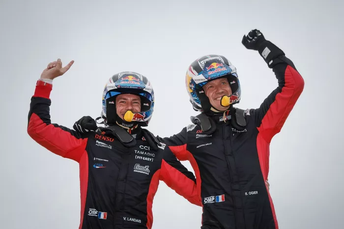 Winners Sébastien Ogier, Vincent Landais, Toyota Gazoo Racing WRT Toyota GR Yaris Rally1