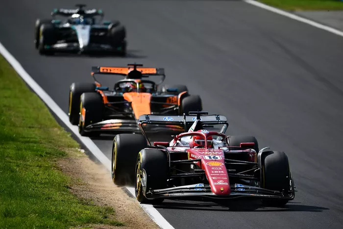 Charles Leclerc, Ferrari, Oscar Piastri, McLaren, George Russell, Mercedes