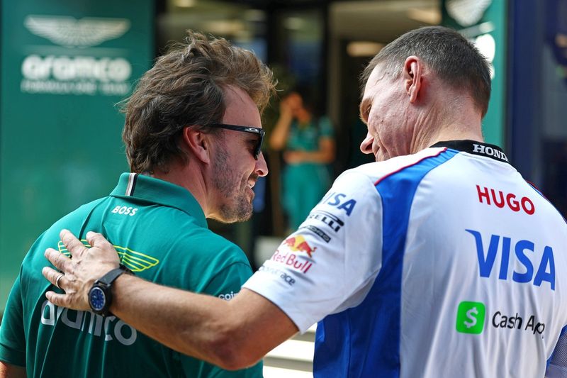 Fernando Alonso, Aston Martin Racing, Alan Permane, RB F1 Team