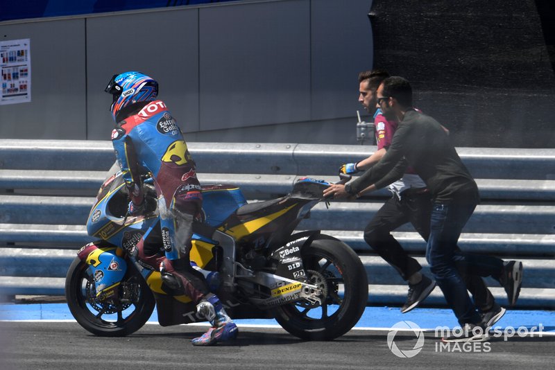 Alex Marquez, Marc VDS Racing, after crash