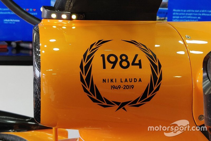 Homenaje de McLaren a Niki Lauda
