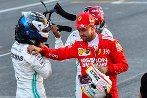 Polesitter Valtteri Bottas, Sebastian Vettel, Ferrari