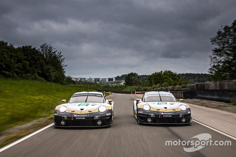 #91 Porsche GT Team Porsche 911 RSR: Richard Lietz, Gianmaria Bruni, Frédéric Makowiecki, #92 Porsche GT Team Porsche 911 RSR: Michael Christensen, Kevin Estre, Laurens Vanthoor