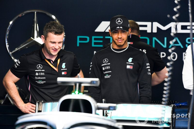 Lewis Hamilton, Mercedes AMG F1 in the garage