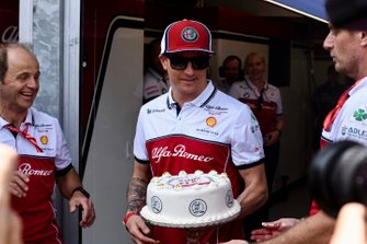 Kimi Raikkonen, Alfa Romeo Racing, 300. GP kutlaması