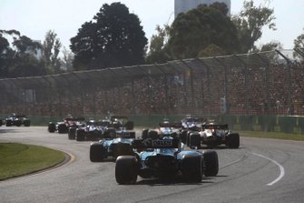 George Russell, Williams Racing FW42, en Robert Kubica, Williams FW42