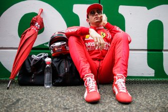 Charles Leclerc, Ferrari, on the grid