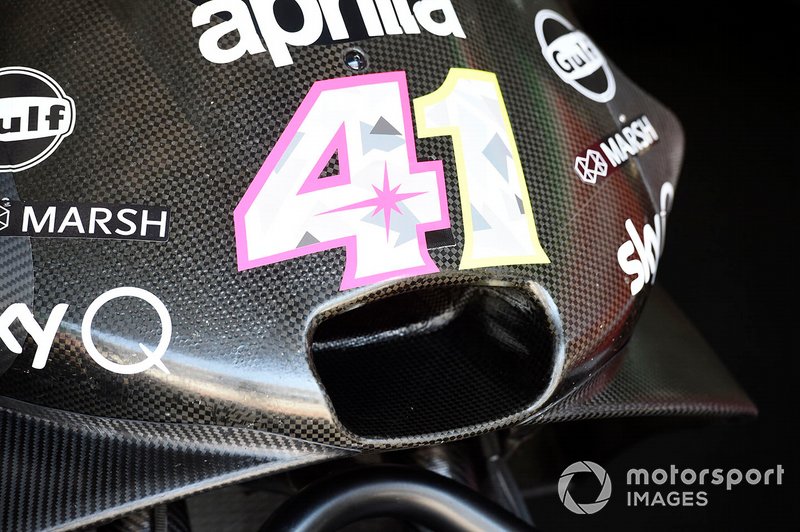 Aprilia Racing Team Gresini detalle de la moto