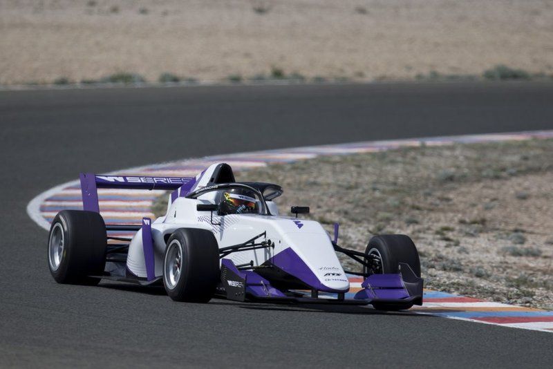 Track action in the W Series Tatuus F3 T-318 car 